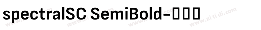 spectralSC SemiBold字体转换